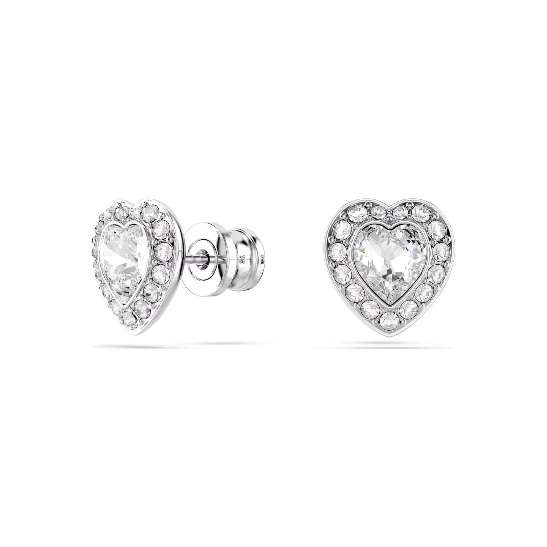 Swarovski x Ariana Grande Pendant and Earrings, Rhodium Plated Metal a