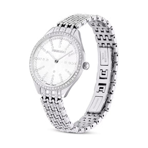 Swarovski Attract rannekello, hopeanväri ja kirkkaat kristallit, 5644062