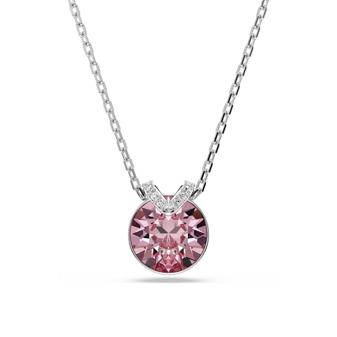 Swarovski Bella V riipus, vaalea metalli ja vaaleanpunainen kristalli 5734230