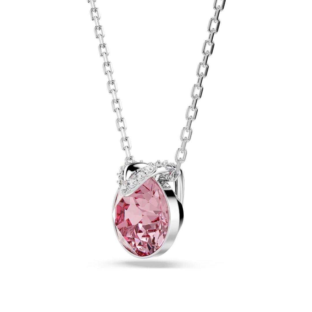 Swarovski Bella V riipus, vaalea metalli ja vaaleanpunainen kristalli 5734230
