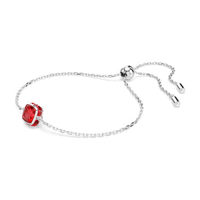 Swarovski Birthstone July rannekoru, vaalea metalli ja punaiset kristallit 5692885