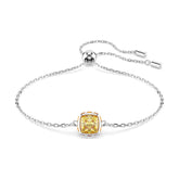 Swarovski Birthstone November rannekoru, vaalea metalli ja keltaiset kristallit 5692884