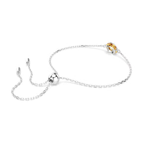 Swarovski Birthstone November rannekoru, vaalea metalli ja keltaiset kristallit 5692884