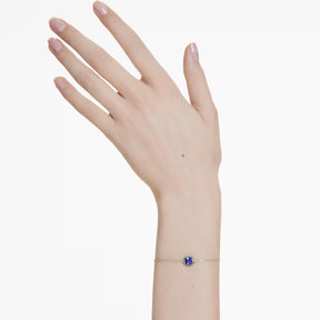 Swarovski Birthstone September rannekoru, vaalea metalli ja siniset kristallit 5692881