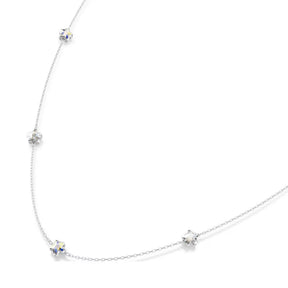 Swarovski Chroma kaulakoru, vaalea metalli ja kirkkaat kristallit, 5754181
