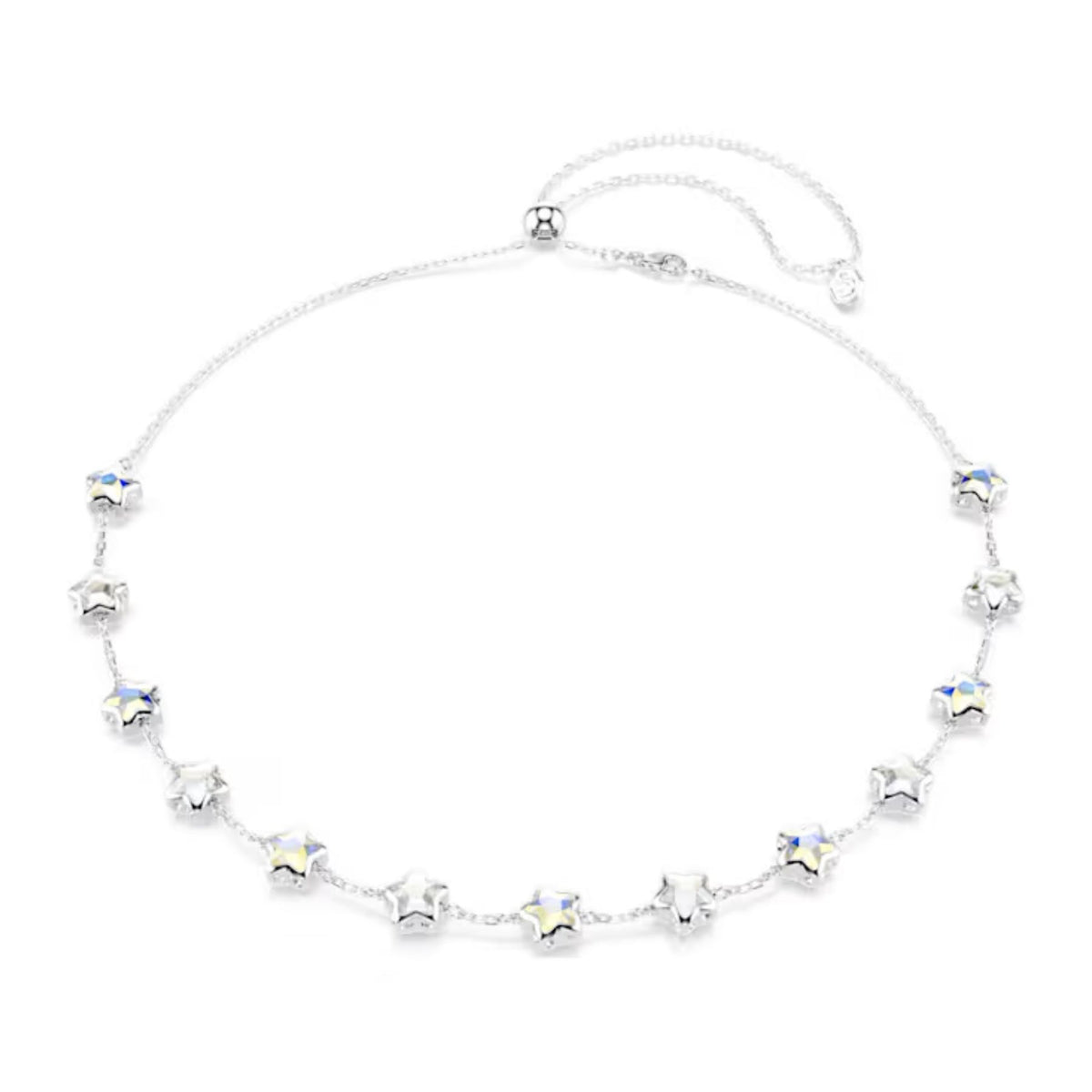 Swarovski Chroma kaulakoru, vaalea metalli ja kirkkaat kristallit, 5754183