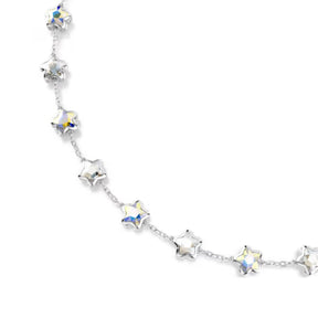 Swarovski Chroma kaulakoru, vaalea metalli ja kirkkaat kristallit, 5754183