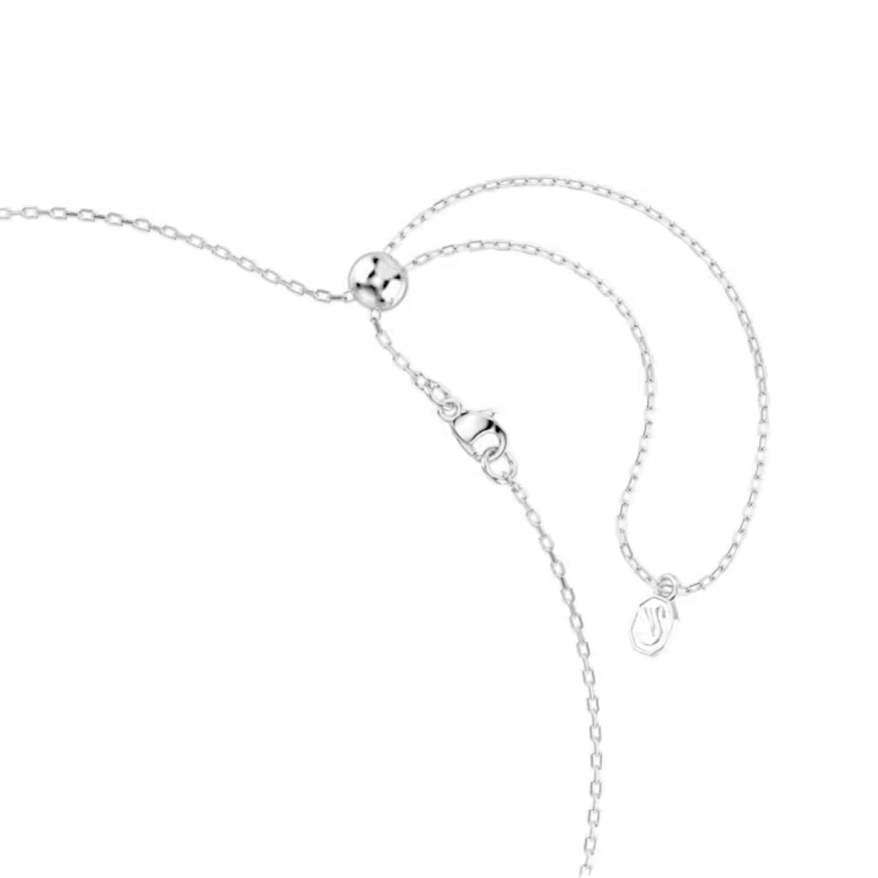 Swarovski Chroma kaulakoru, vaalea metalli ja kirkkaat kristallit, 5754183