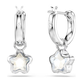 Swarovski Chroma korvakorut, vaalea metalli ja kirkkaat kristallit, 5754172