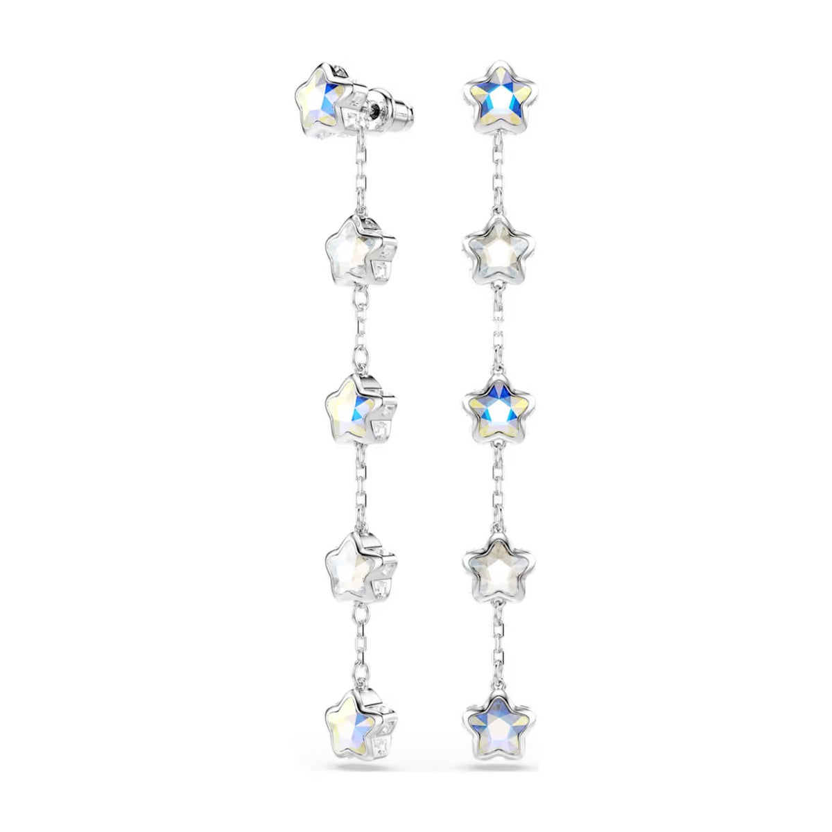 Swarovski Chroma korvakorut, vaalea metalli ja kirkkaat kristallit, 5754184