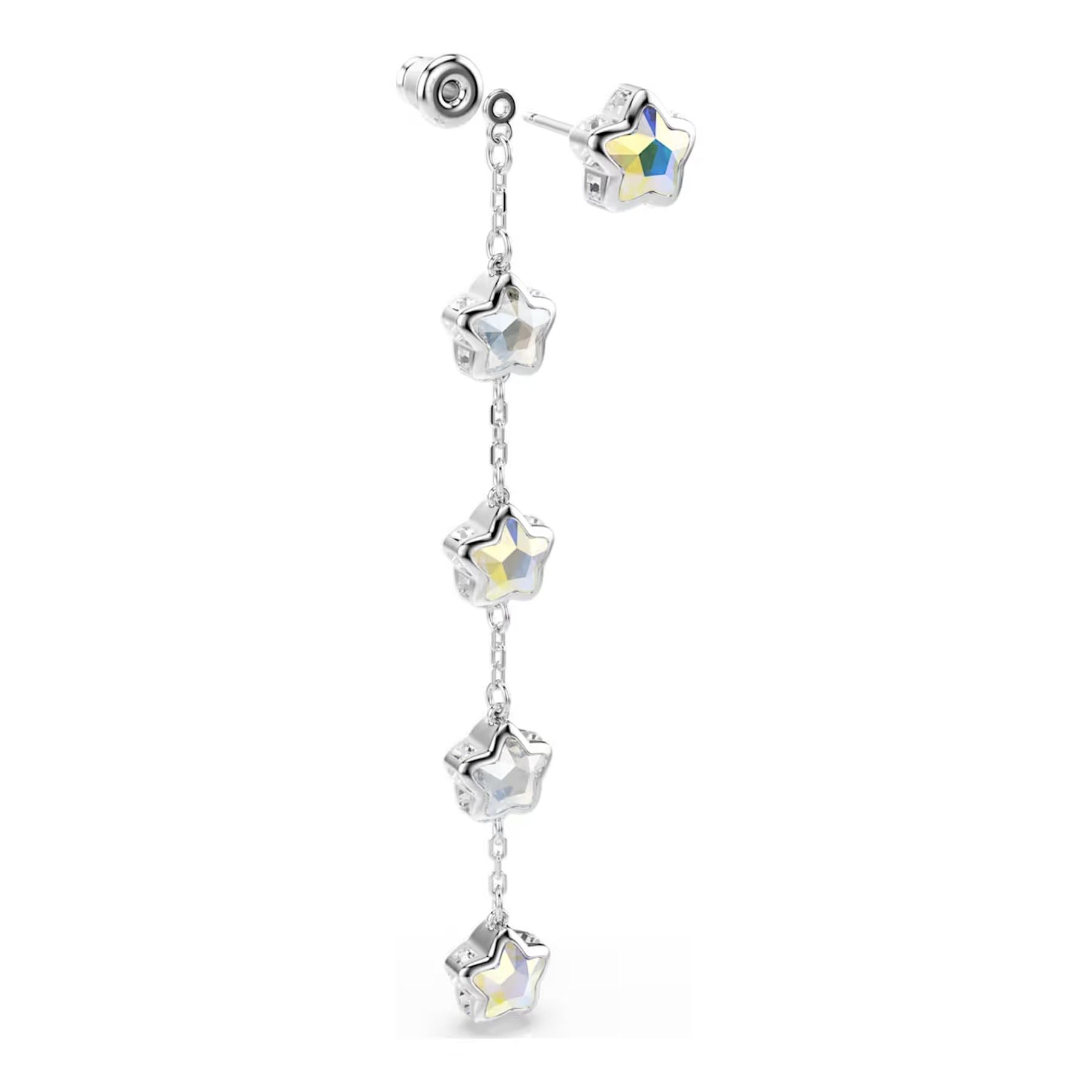 Swarovski Chroma korvakorut, vaalea metalli ja kirkkaat kristallit, 5754184