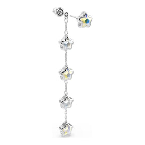 Swarovski Chroma korvakorut, vaalea metalli ja kirkkaat kristallit, 5754184