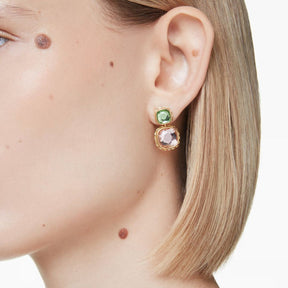 Swarovski Chroma korvakorut, keltakullanväri, eriväriset kristallit, 5692492