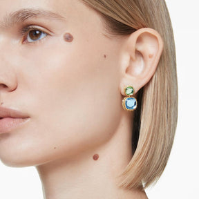 Swarovski Chroma korvakorut, keltakullanväri, eriväriset kristallit, 5692492