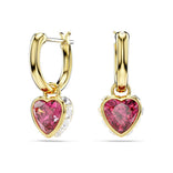 Swarovski Chroma korvakorut, keltakullanväri ja punaiset kristallit, 5684760