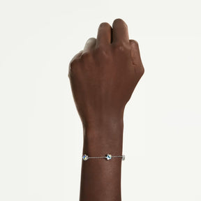 Swarovski Chroma rannekoru, vaalea metalli ja kirkkaat kristallit, 5754185