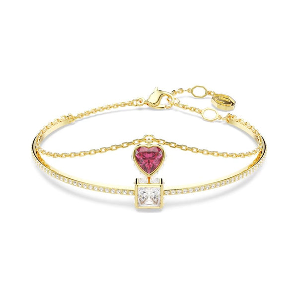 Swarovski Subtle Rose Gold-plated Crystal Bracelet, Size M 5224179 -  Jewelry - Jomashop