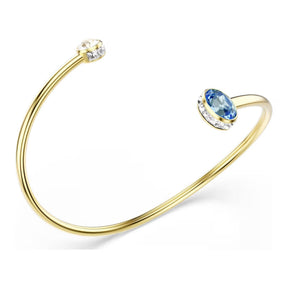 Swarovski Chroma rannerengas, keltakullattu, kirkas kristalli ja sininen zirkoni, 5757998