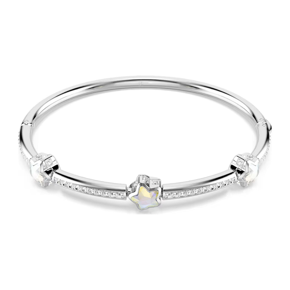 Swarovski Chroma rannerengas, vaalea metalli ja kirkkaat kristallit, 5754178