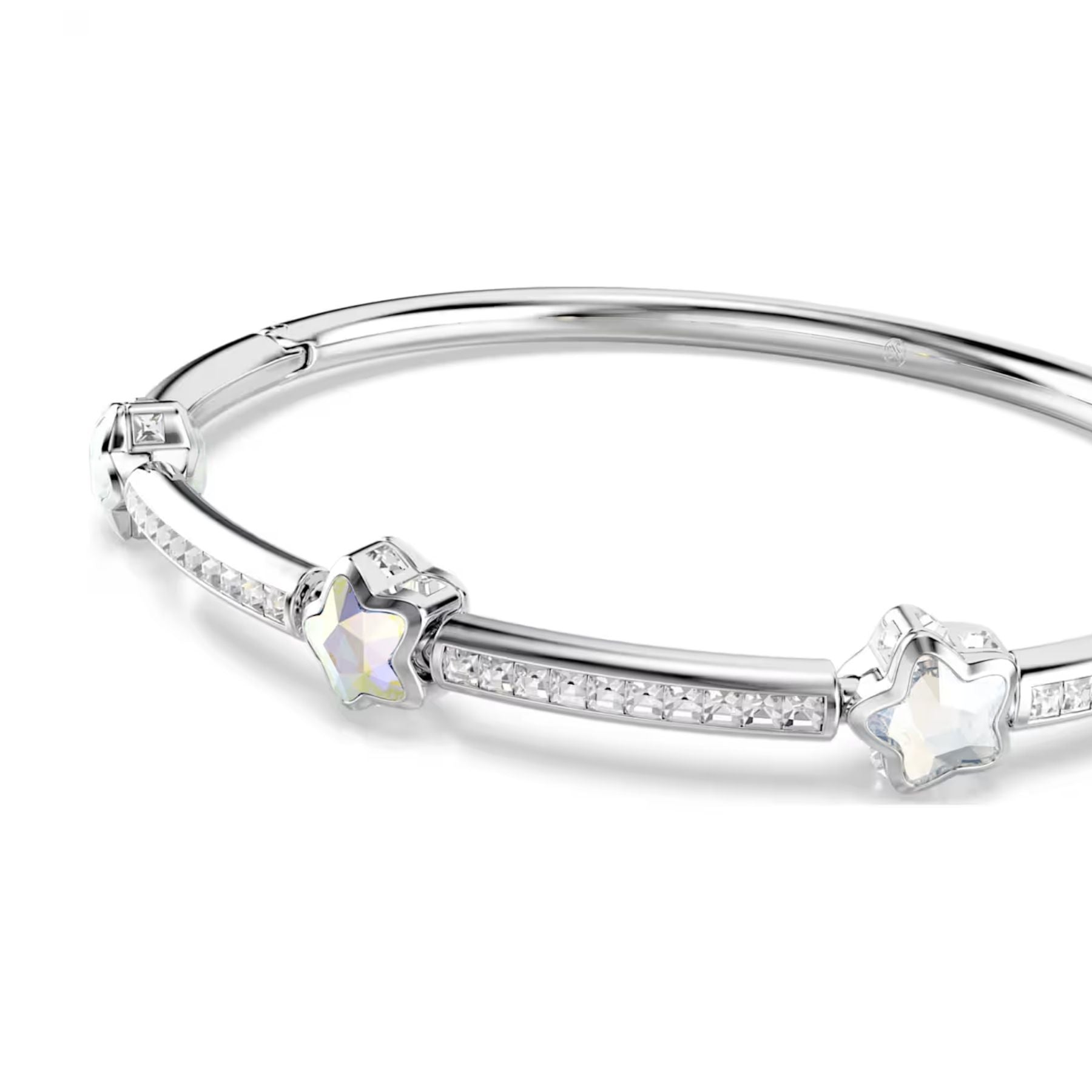 Swarovski Chroma rannerengas, vaalea metalli ja kirkkaat kristallit, 5754178
