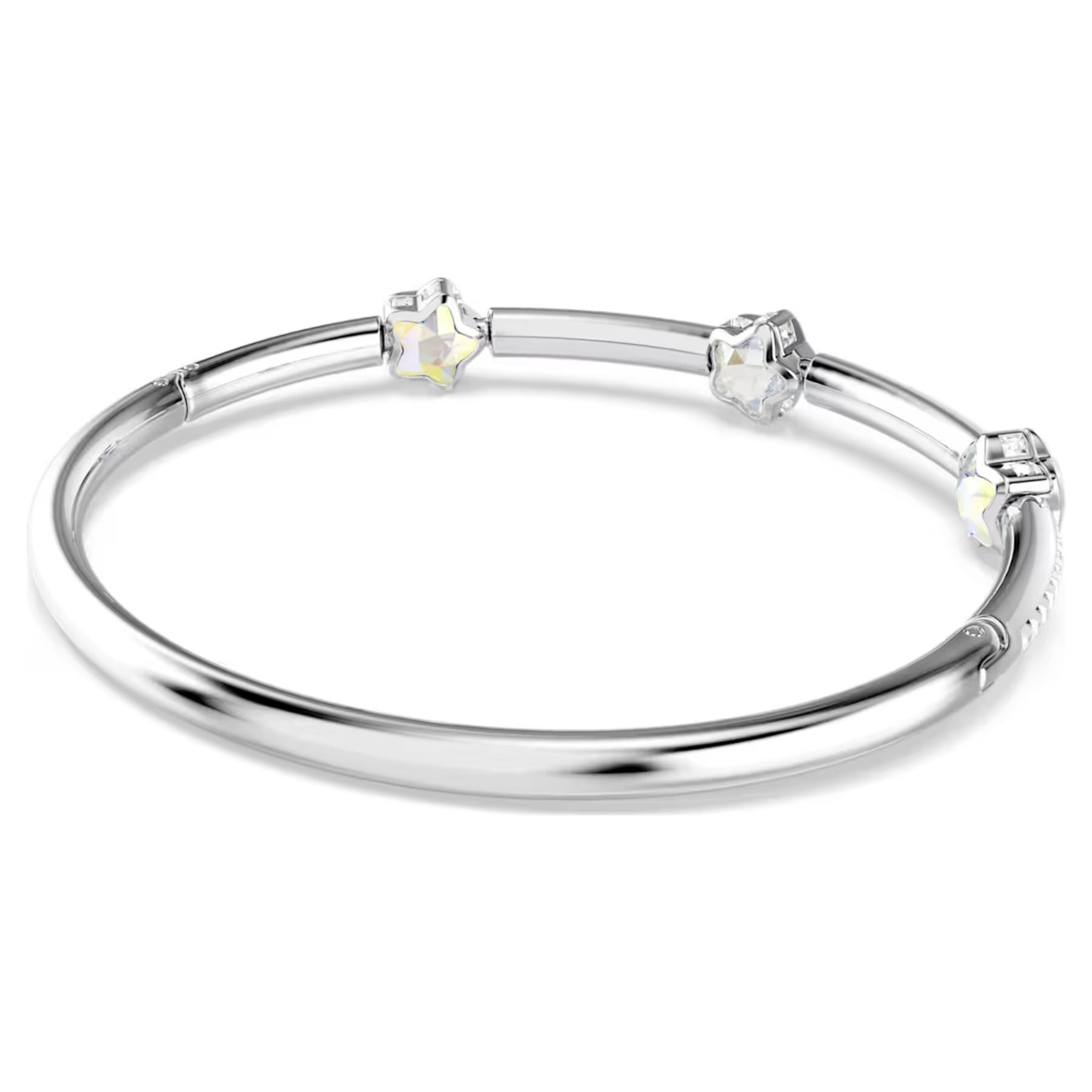 Swarovski Chroma rannerengas, vaalea metalli ja kirkkaat kristallit, 5754178