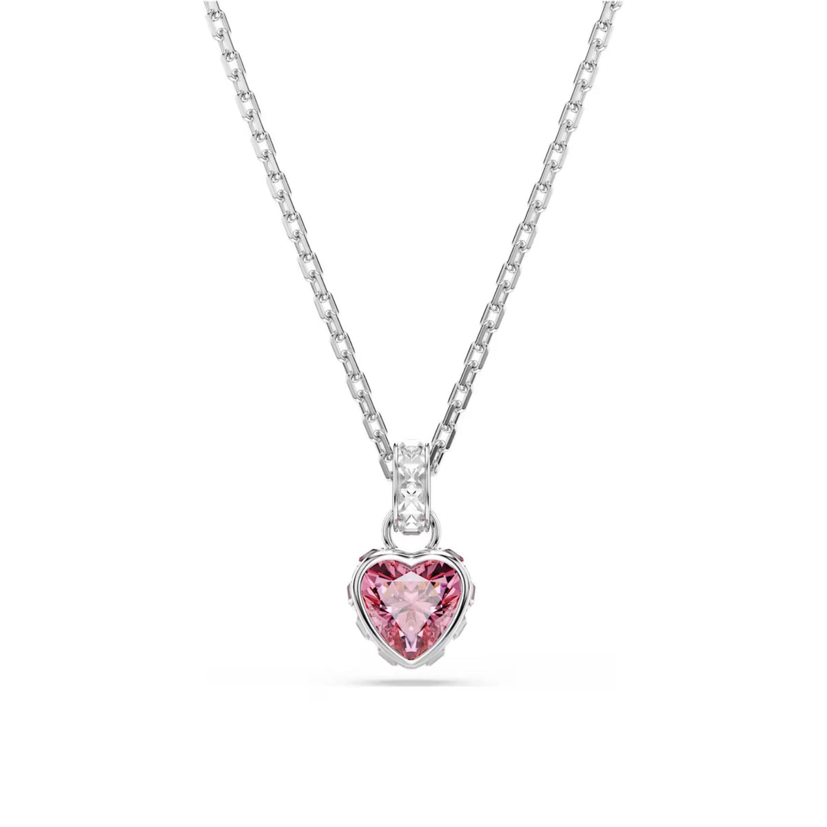 Swarovski Chroma riipus, vaalea metalli ja vaaleanpunainen zirkonia, 5757789