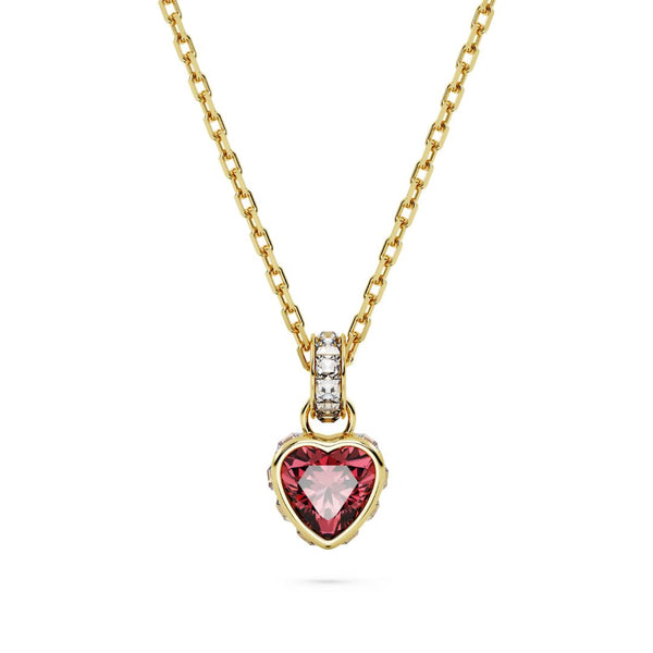 Swarovski Chroma Pendant Yellow Gold Color and Red Crystal, 5648750