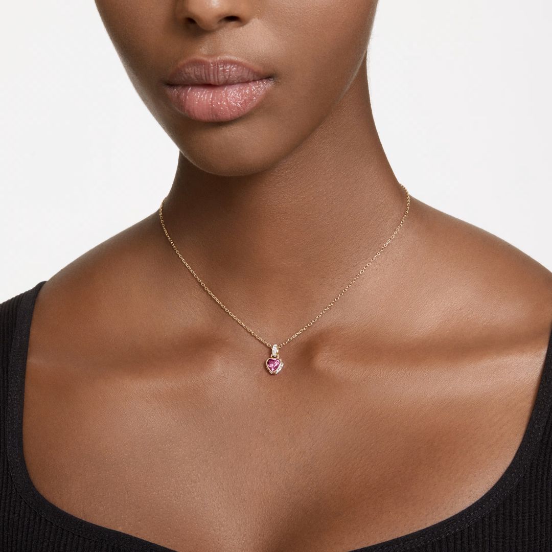 Swarovski Chroma riipus keltakullanväri ja punainen kristalli, 5648750