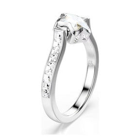 Swarovski Chroma sormus, vaalea metalli ja kirkkaat kristallit, 5754173