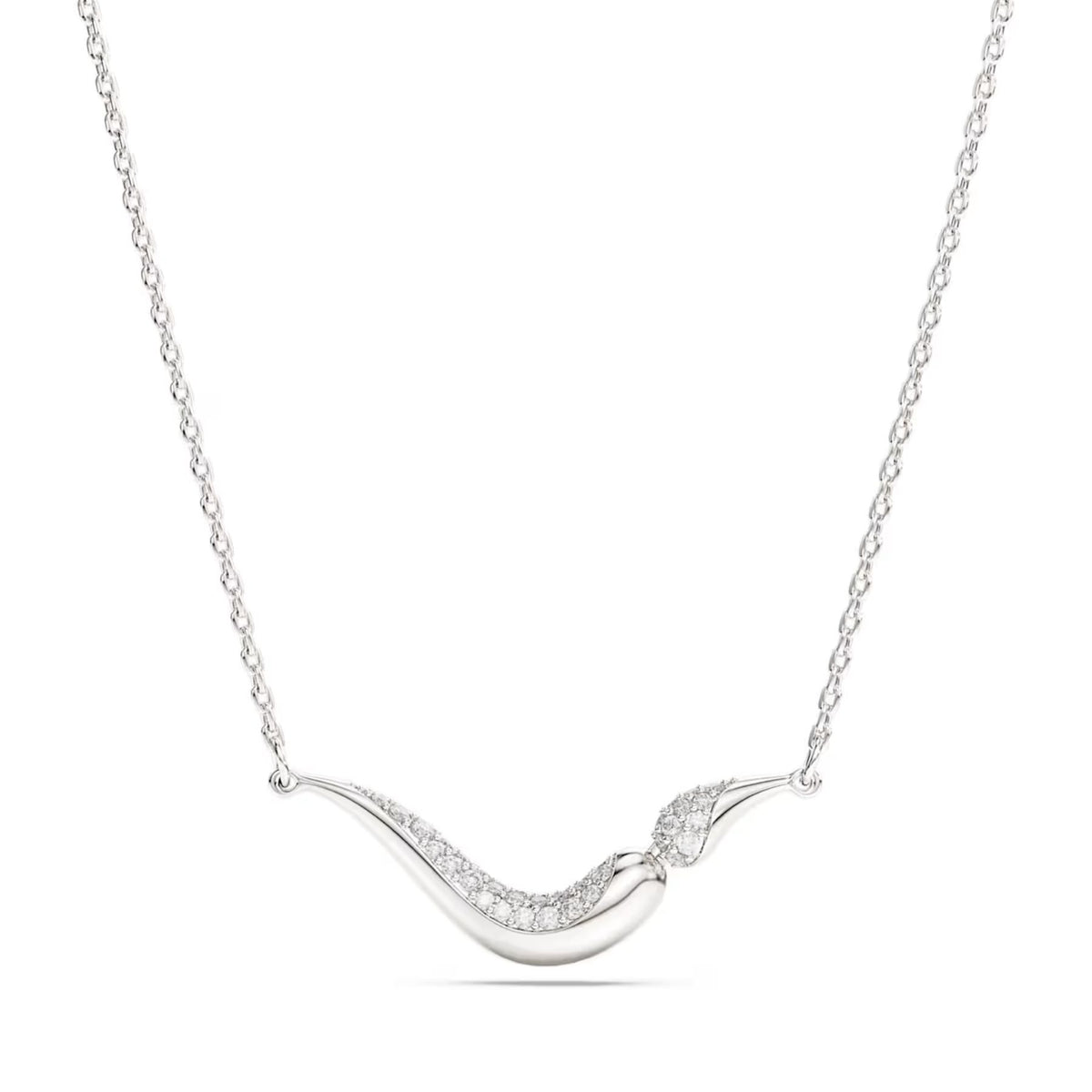 Swarovski Classica kaulakoru, hopea ja kirkkaat zirkonit, 5740342