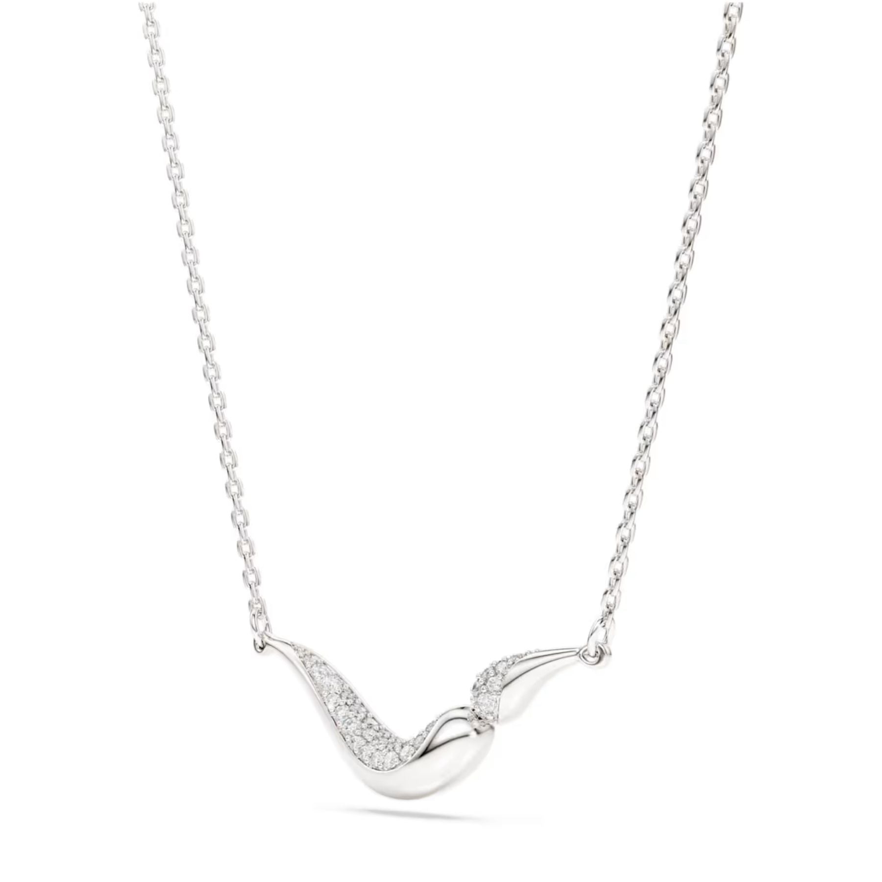 Swarovski Classica kaulakoru, hopea ja kirkkaat zirkonit, 5740342