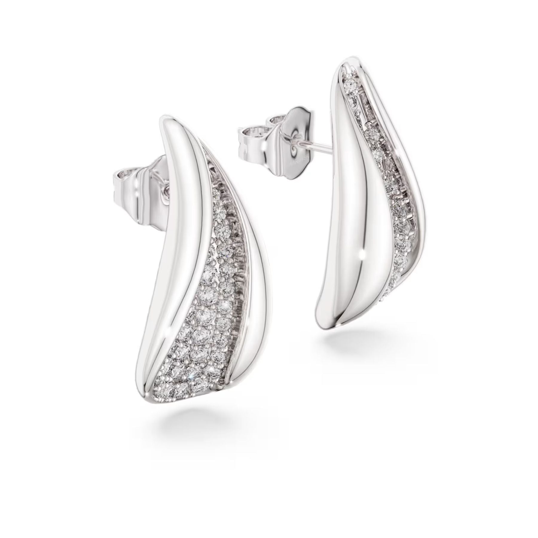 Swarovski Classica korvakorut, hopea ja kirkkaat zirkoniat, 5745016