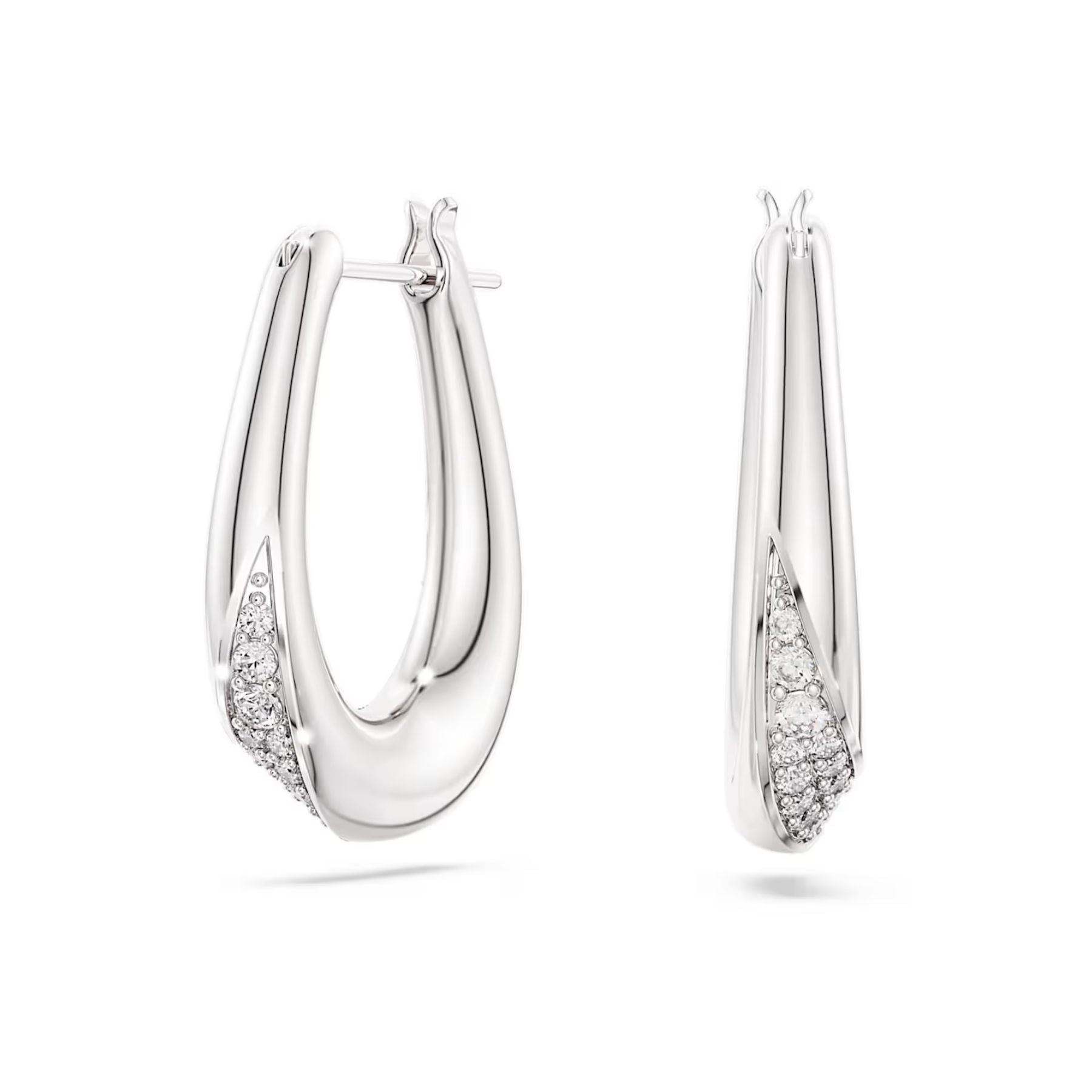Swarovski Classica rengaskorvakorut, hopea ja kirkkaat zirkoniat, 5743474