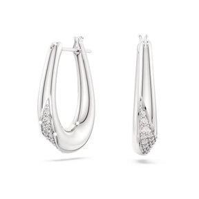 Swarovski Classica rengaskorvakorut, hopea ja kirkkaat zirkoniat, 5743474