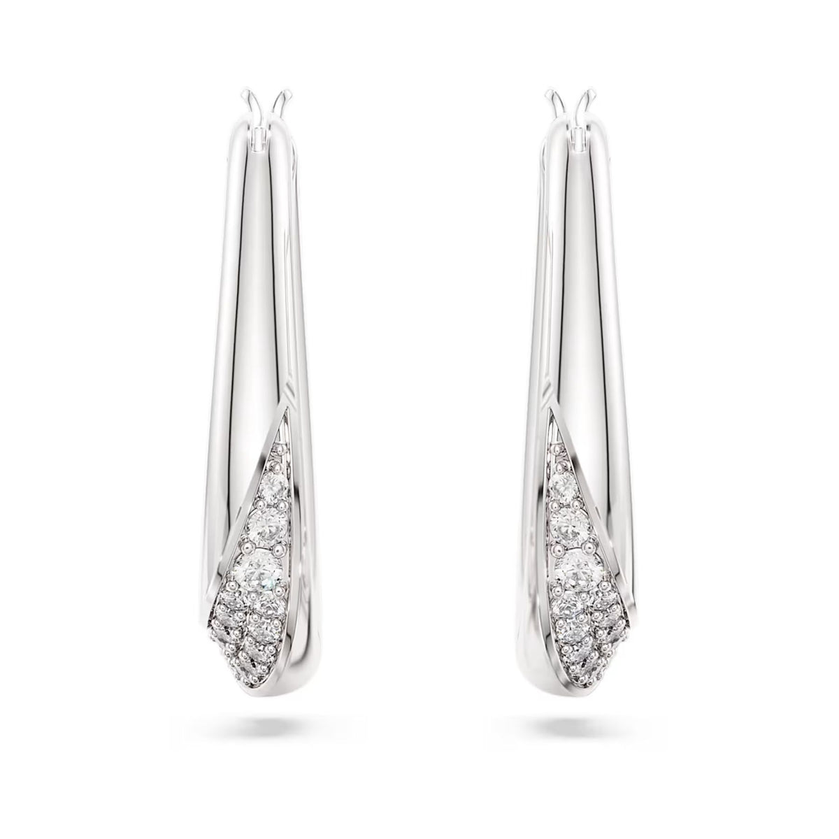 Swarovski Classica rengaskorvakorut, hopea ja kirkkaat zirkoniat, 5743474