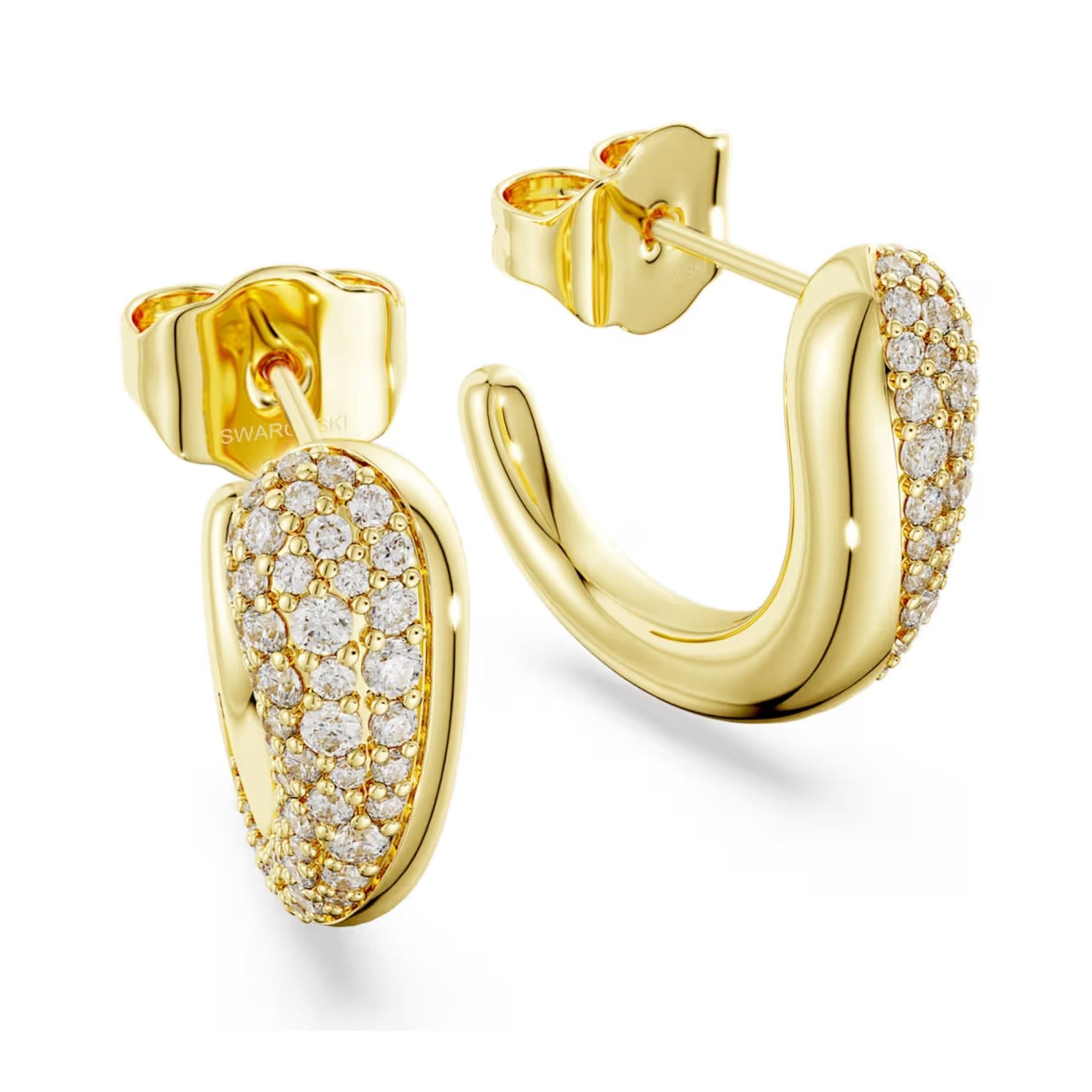 Swarovski Classica rengaskorvakorut, kullattu hopea ja kirkkaat zirkoniat, 5745020