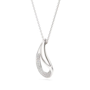 Swarovski Classica riipus, hopea ja kirkkaat zirkoniat, 5740344
