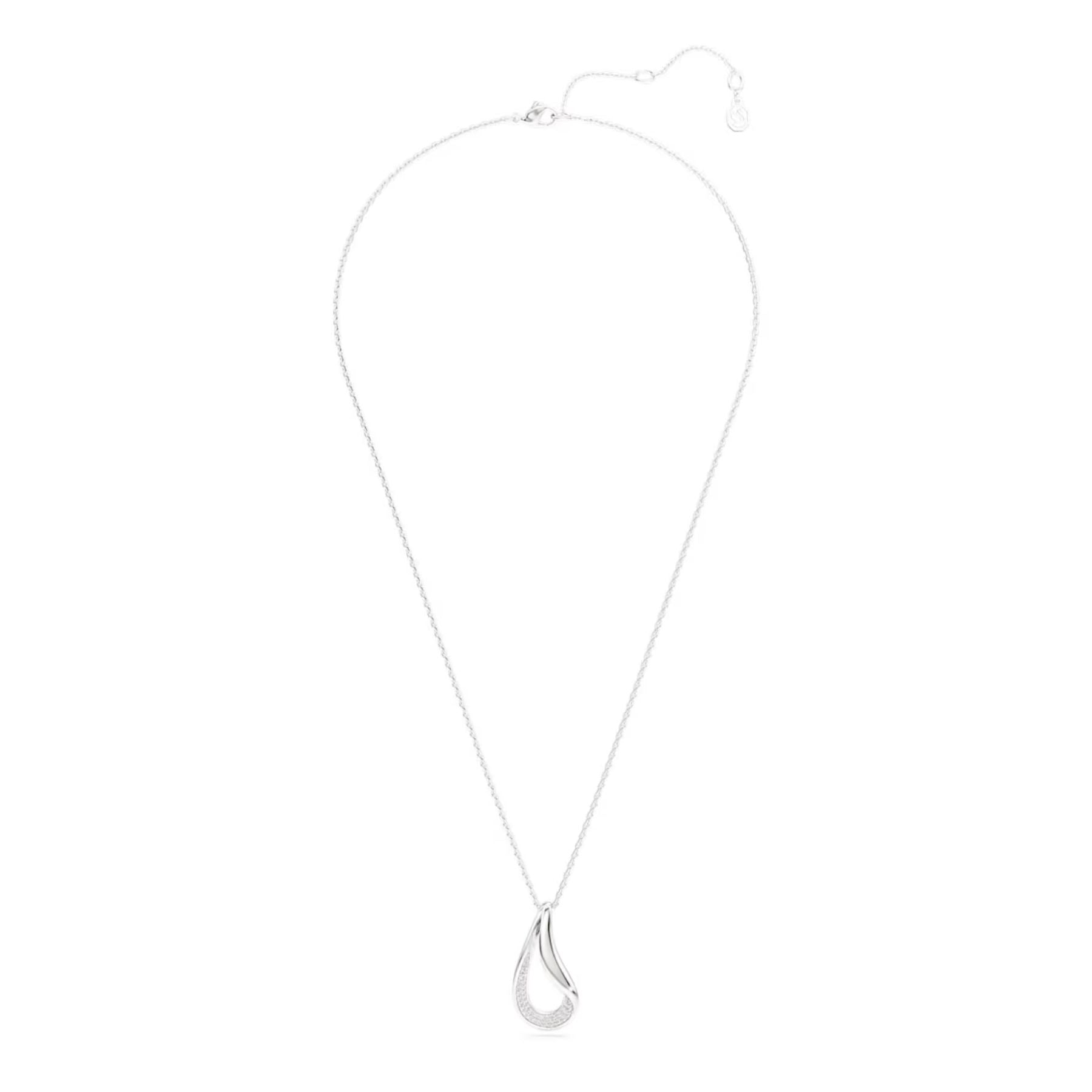 Swarovski Classica riipus, hopea ja kirkkaat zirkoniat, 5740344