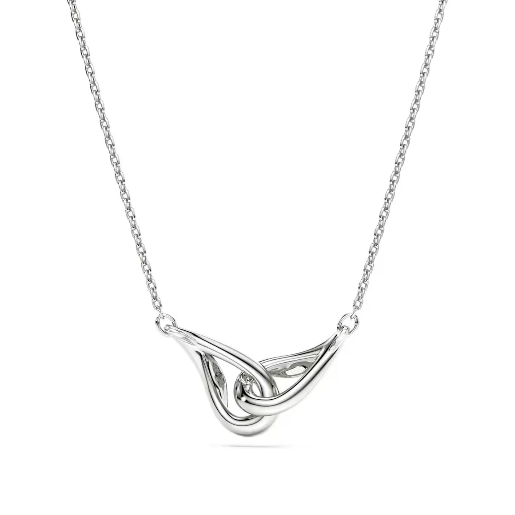 Swarovski Classica riipus, hopea ja kirkkaat zirkonit, 5740343