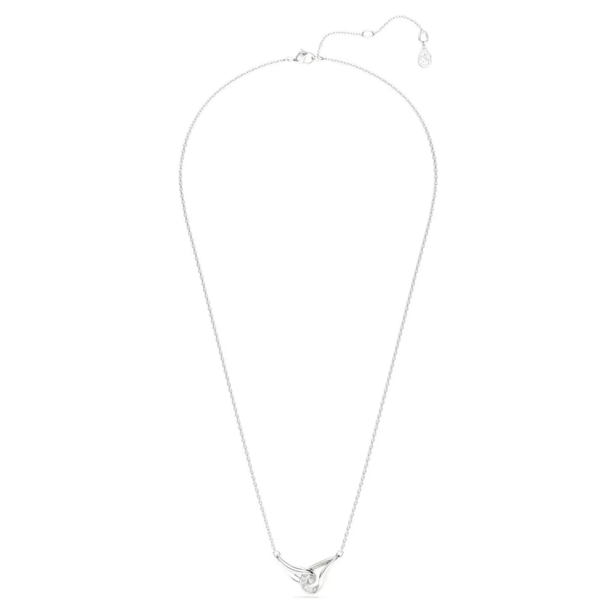 Swarovski Classica riipus, hopea ja kirkkaat zirkonit, 5740343