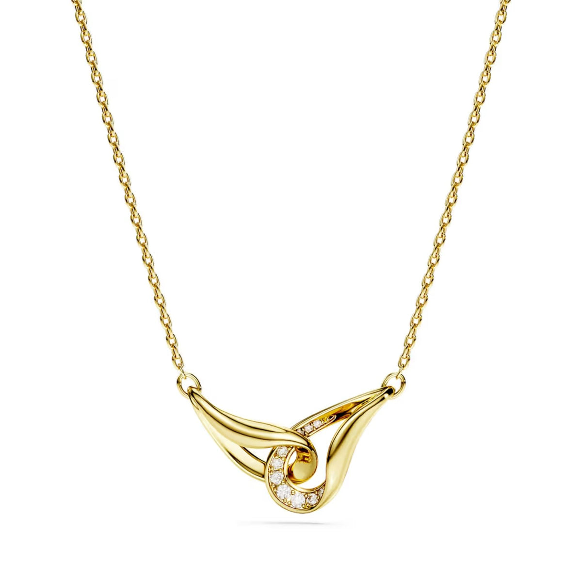 Swarovski Classica riipus, keltakullattu ja kirkkaat zirkonit, 5745560