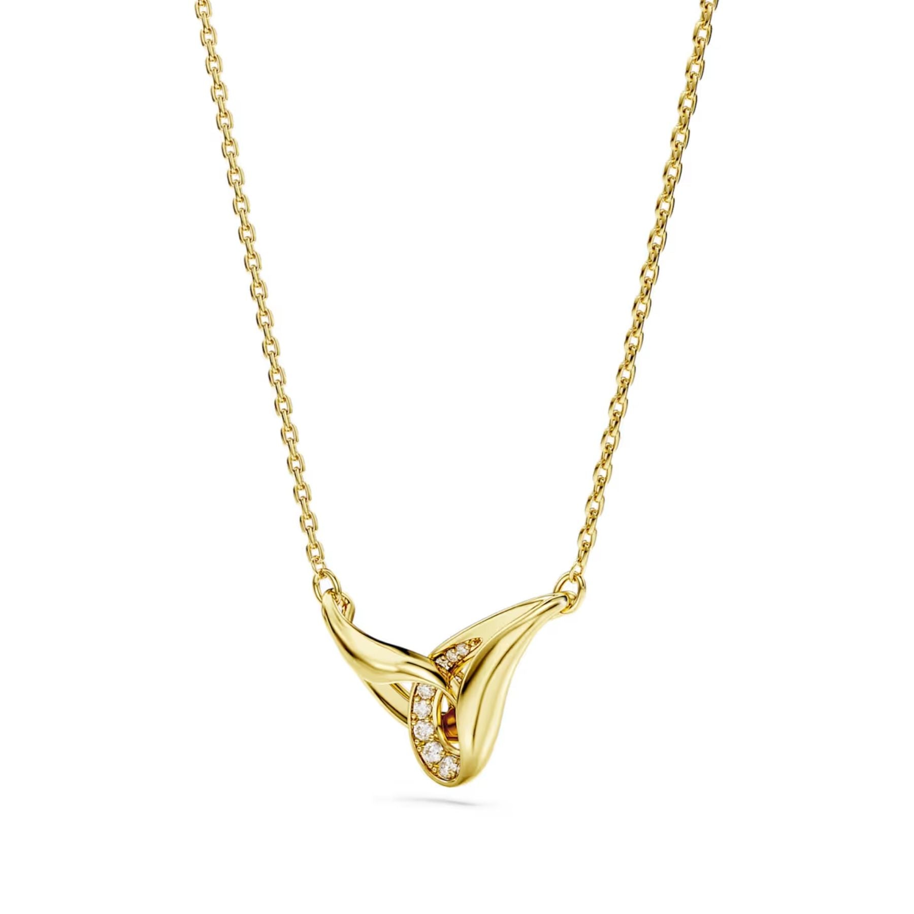 Swarovski Classica riipus, keltakullattu ja kirkkaat zirkonit, 5745560