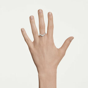 Swarovski Classica sormus, hopea ja kirkkaat zirkonit, 5742580