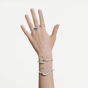 Swarovski Classica sormus, hopea ja kirkkaat zirkonit, 5742580