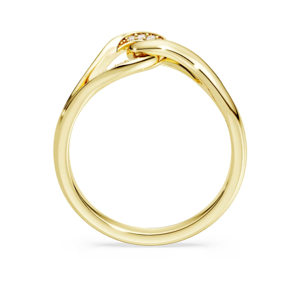 Swarovski Classica sormus, keltakullattu hopea ja kirkkaat zirkonit, 5746014