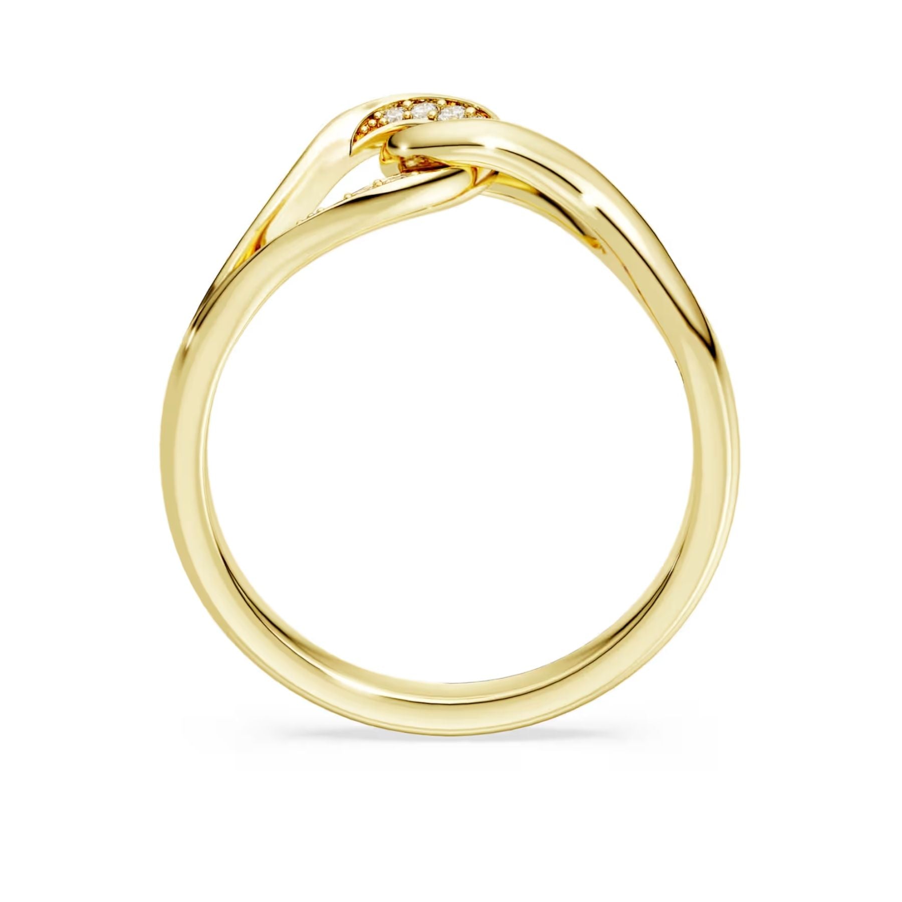 Swarovski Classica sormus, keltakullattu hopea ja kirkkaat zirkonit, 5746014