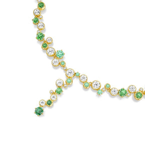 Swarovski Constella Y kaulakoru, keltakullanväri ja vihreät kristallit, 5722474
