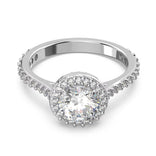Swarovski Constella cocktail sormus, vaalea metalli ja kirkkaat kristallit, 5642625
