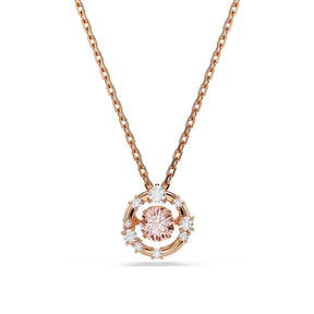 Swarovski Constella riipus, rosekullattu, pinkki ja kirkkaat zirkonit, 5744244