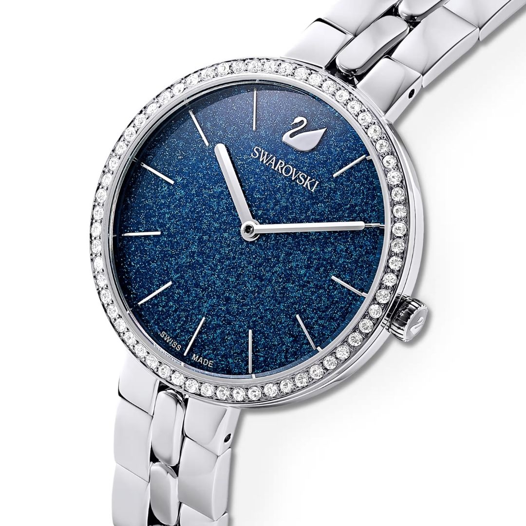 Swarovski Cosmopolitan rannekello, hopeanväri ja kirkkaat kristallit, 5517790